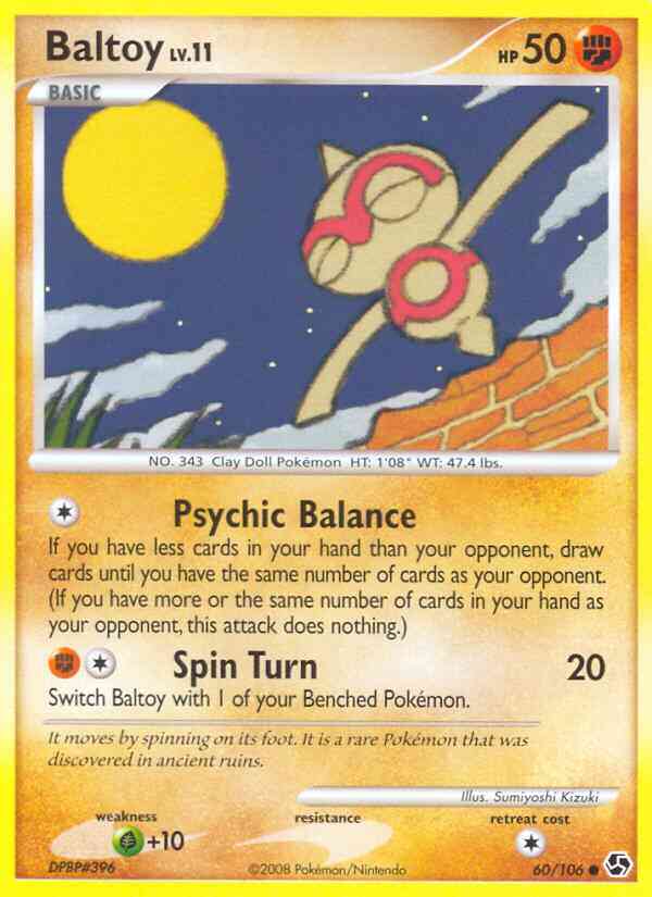 Baltoy - 60/106 - Common [dp4-60] [Reverse Holo]