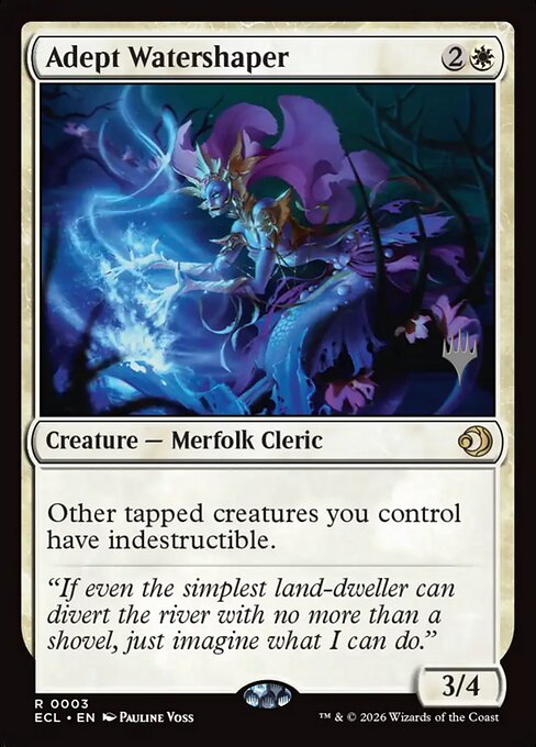 Adept Watershaper [3p] [Promo Pack] [Lorwyn Eclipsed: Promos] [Non-Foil]