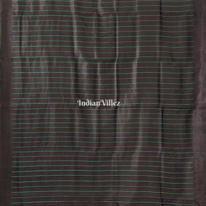 Black Blue Odisha Ikat Designer Contemporary Silk Saree