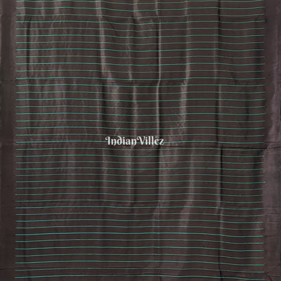 Black Blue Odisha Ikat Designer Contemporary Silk Saree