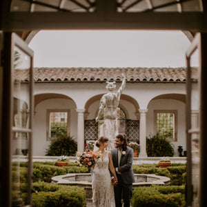 A Romantic Museum Wedding with Bright DIY Flowers