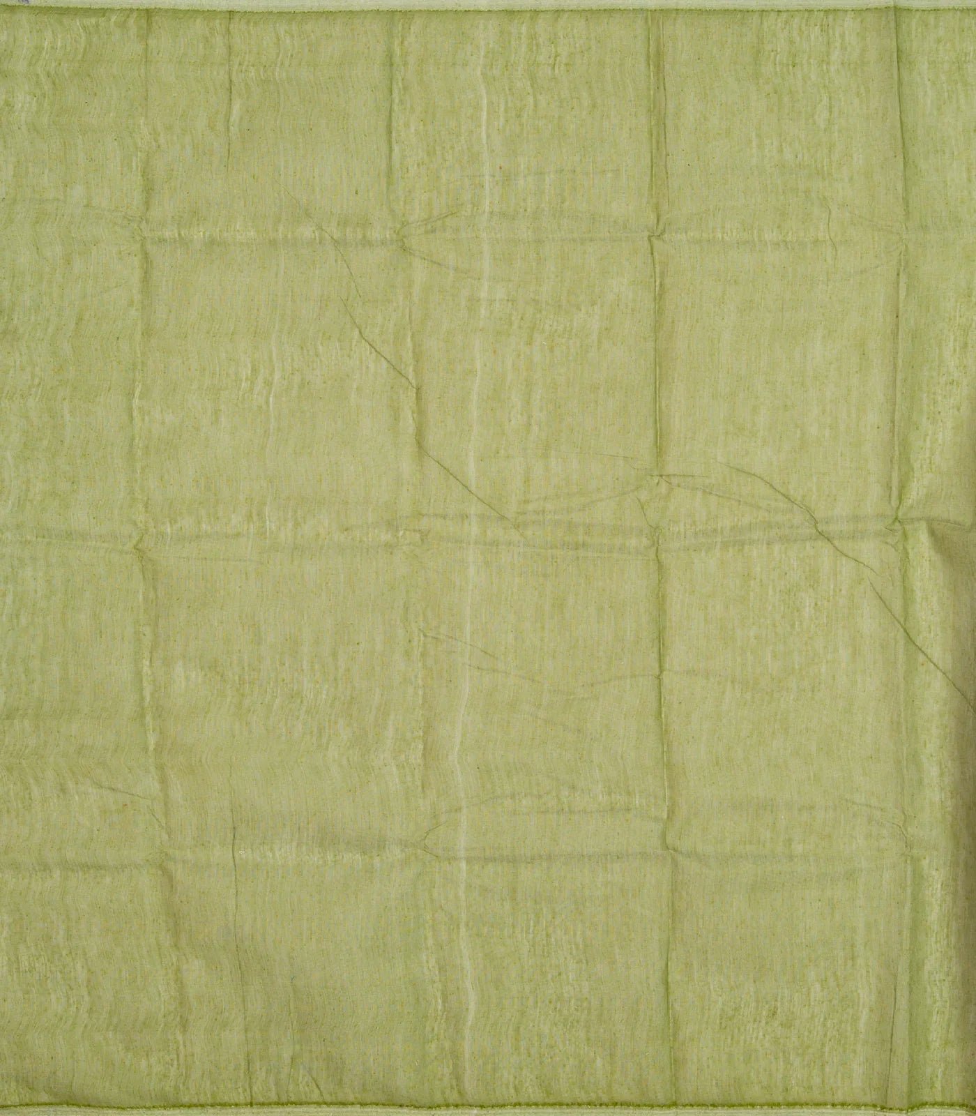 Cardamom Green Bengal Cotton Saree With Coin Motifs
