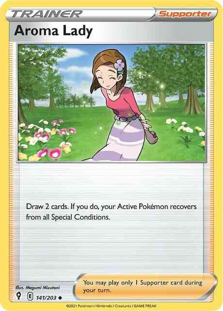 Aroma Lady - 141/203 - Uncommon [swsh7-141] [Non-Holo]