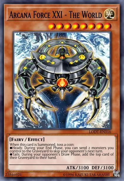 Arcana Force XXI - The World - LODT-EN016 - Ultimate Rare - Unlimited