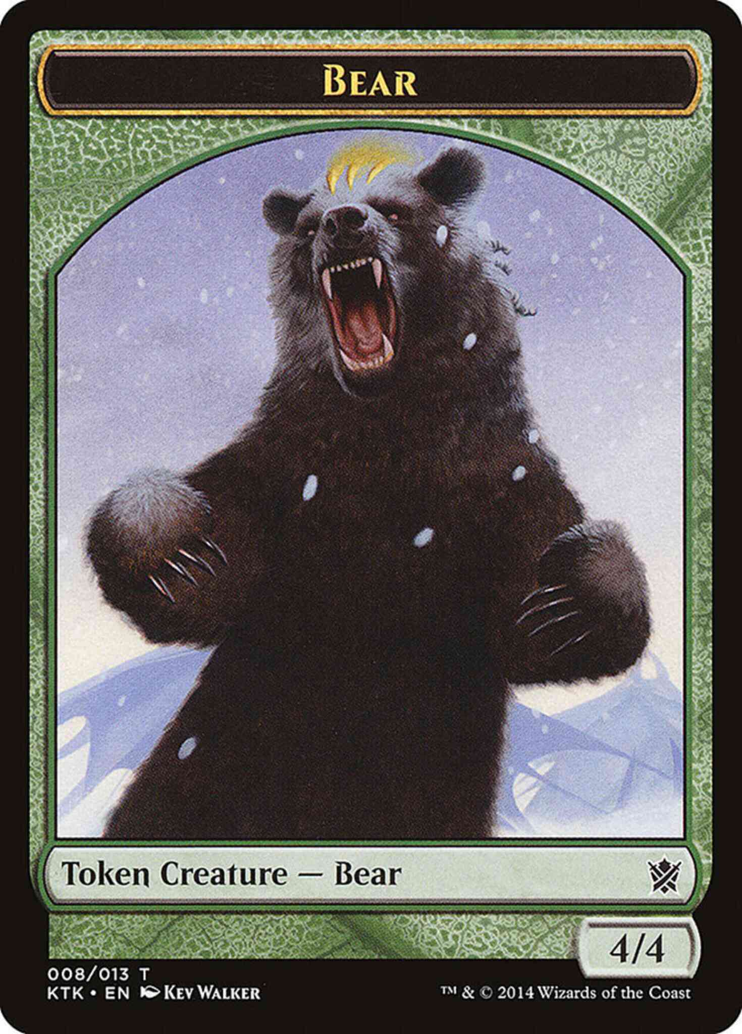 Bear Token [08] [Khans of Tarkir Tokens] [Non-Foil]