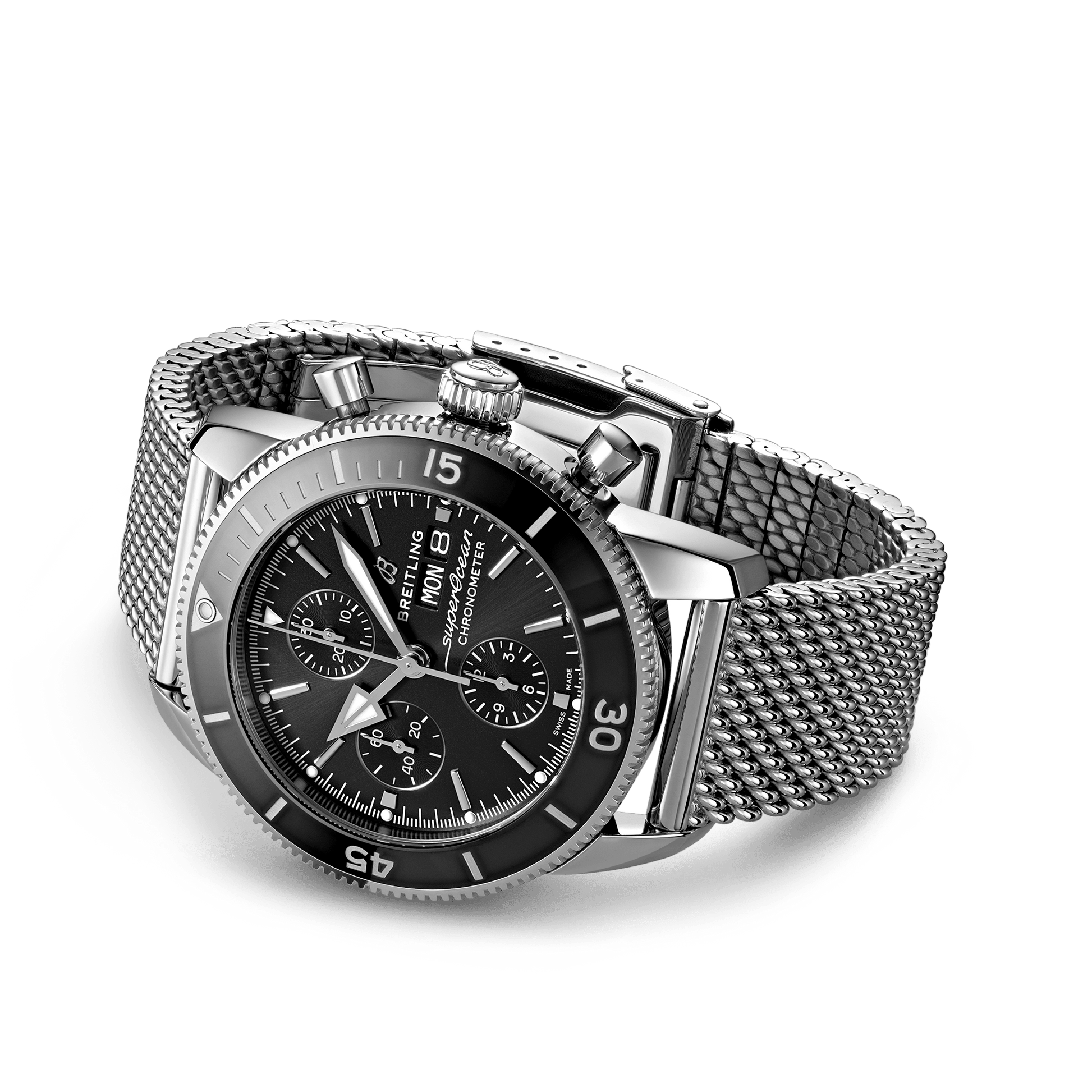 Breitling Superocean Heritage Chronograph 44 Black Black Dial Men 44mm