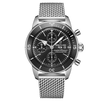 Breitling Superocean Heritage Chronograph 44 Black Black Dial Men 44mm