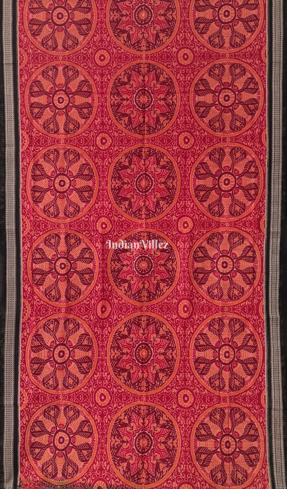 Exclusive Chakra Design Sambalpuri Cotton Saree