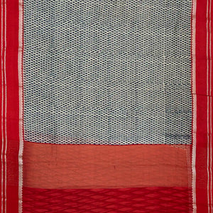 Cream Chanderi Cotton Saree With Printed Floral Buds