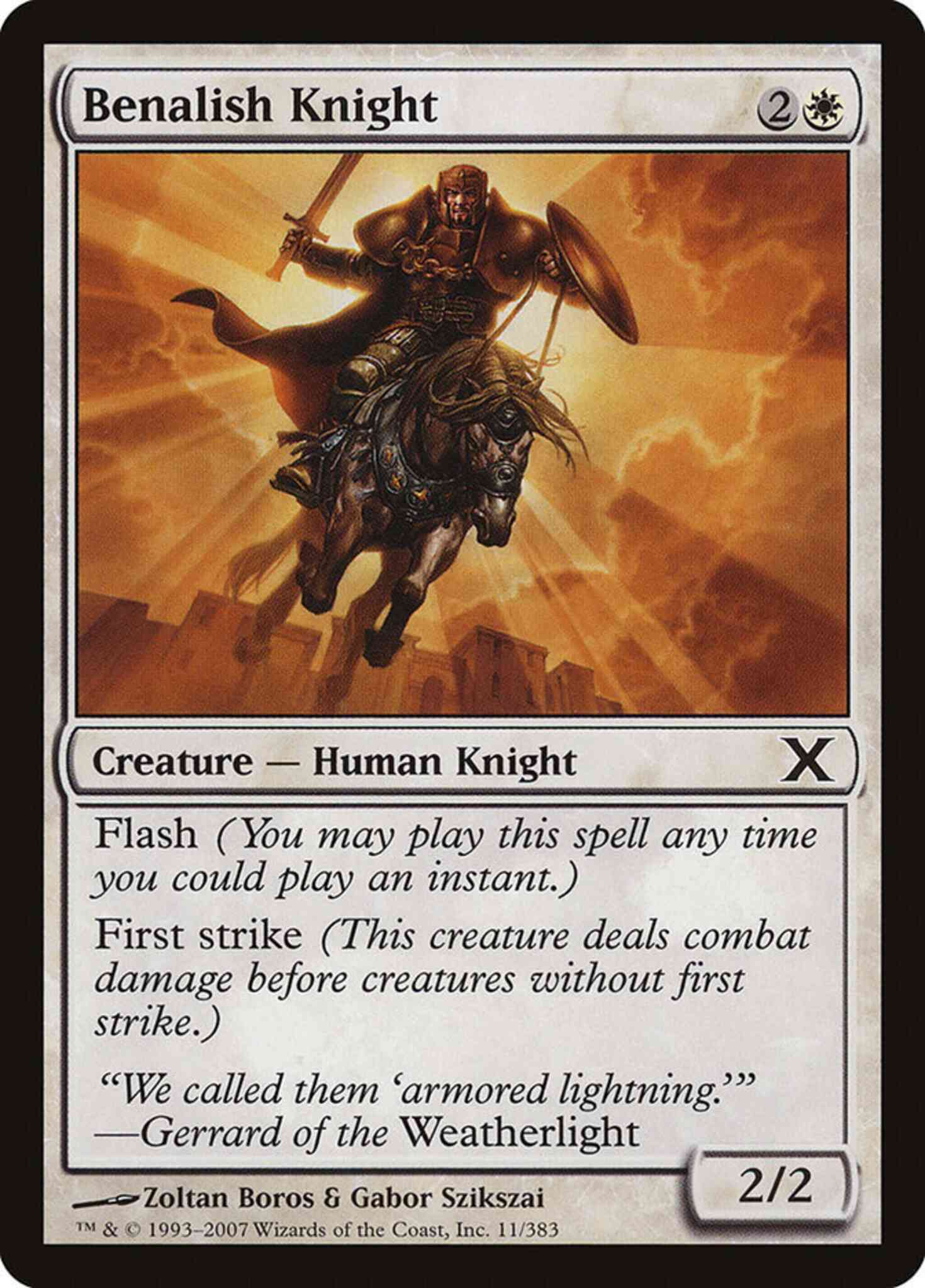 Benalish Knight [11] [Tenth Edition] [Non-Foil]