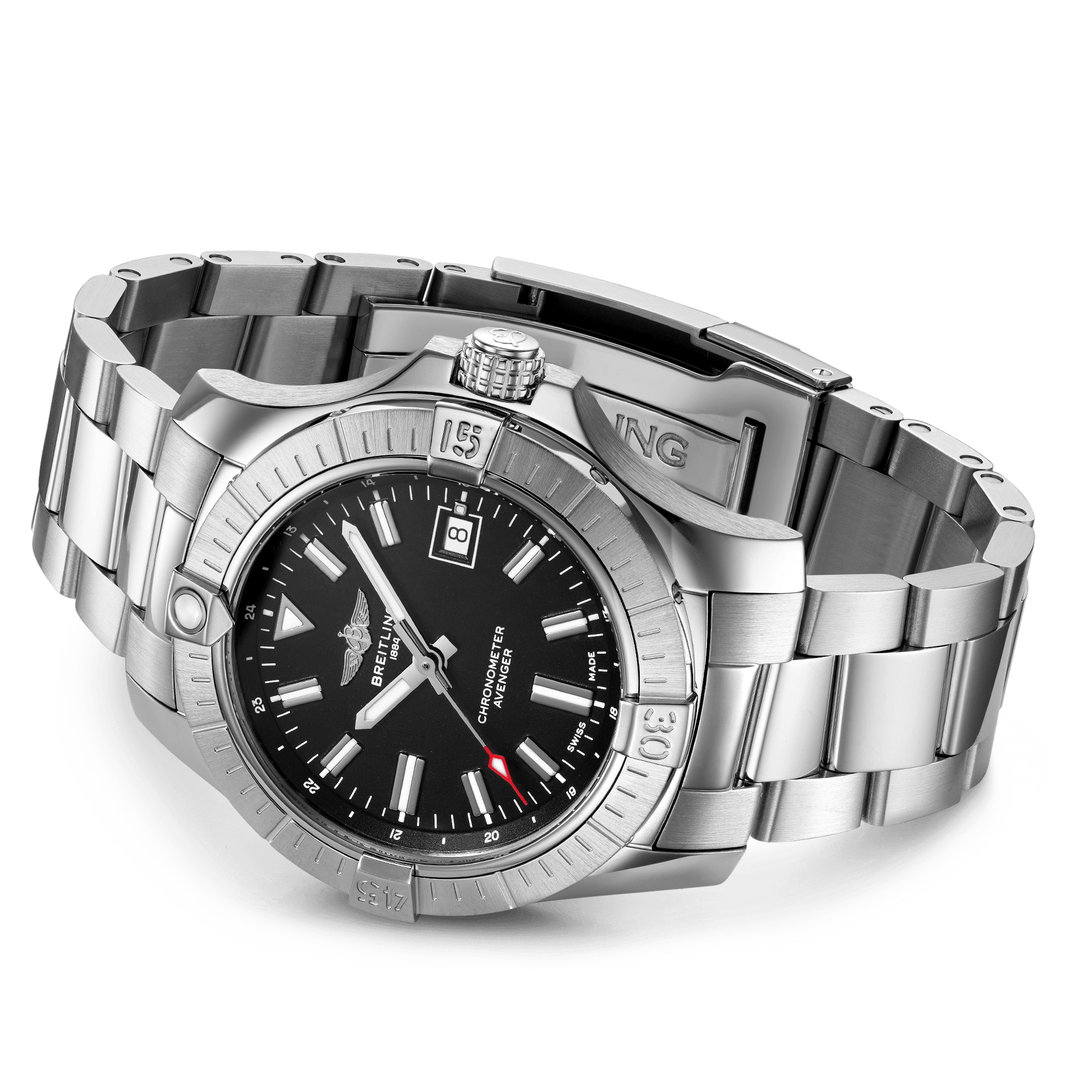 Breitling Avenger Black Dial Men 43mm