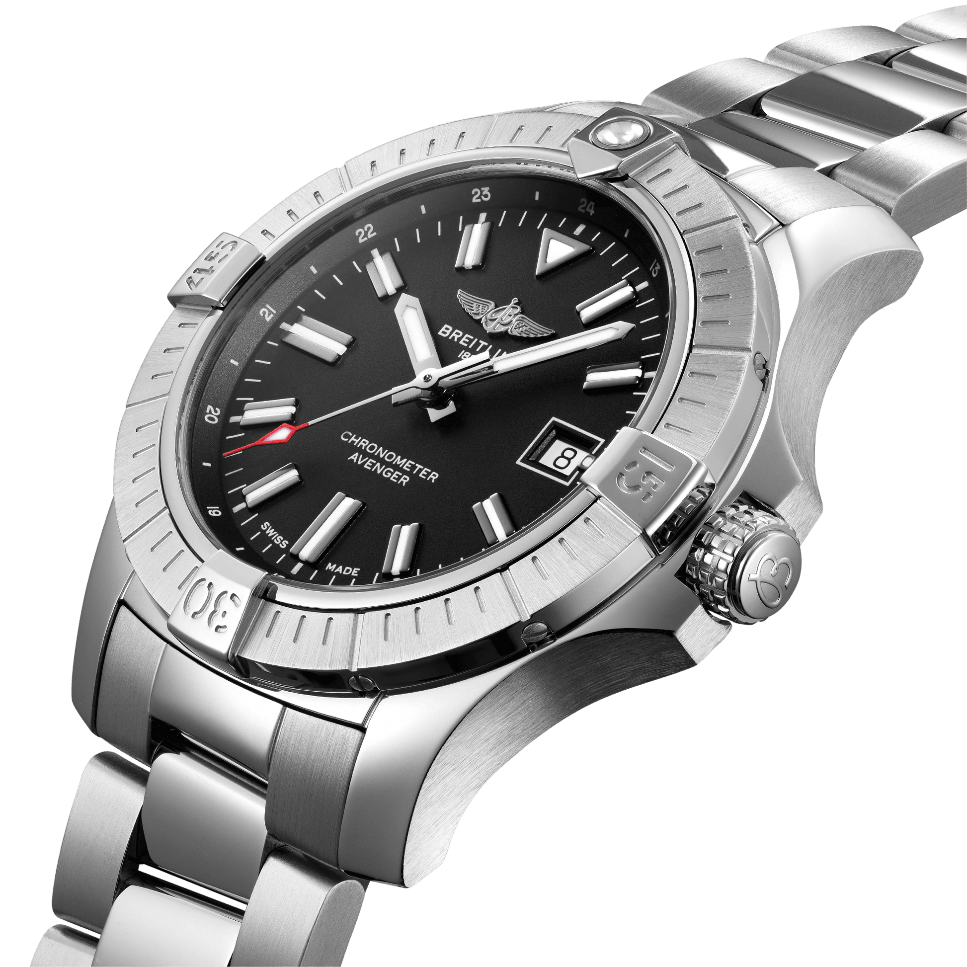 Breitling Avenger Black Dial Men 43mm