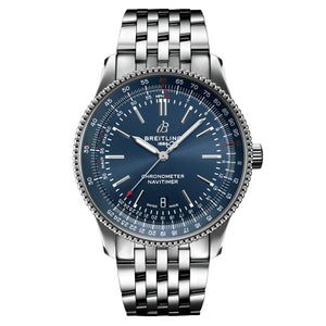 Breitling Navitimer Blue Dial - Silver chain 41 MM Watch for Men