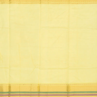 Lavender Handloom Chirala Silk Cotton Saree With Stripes