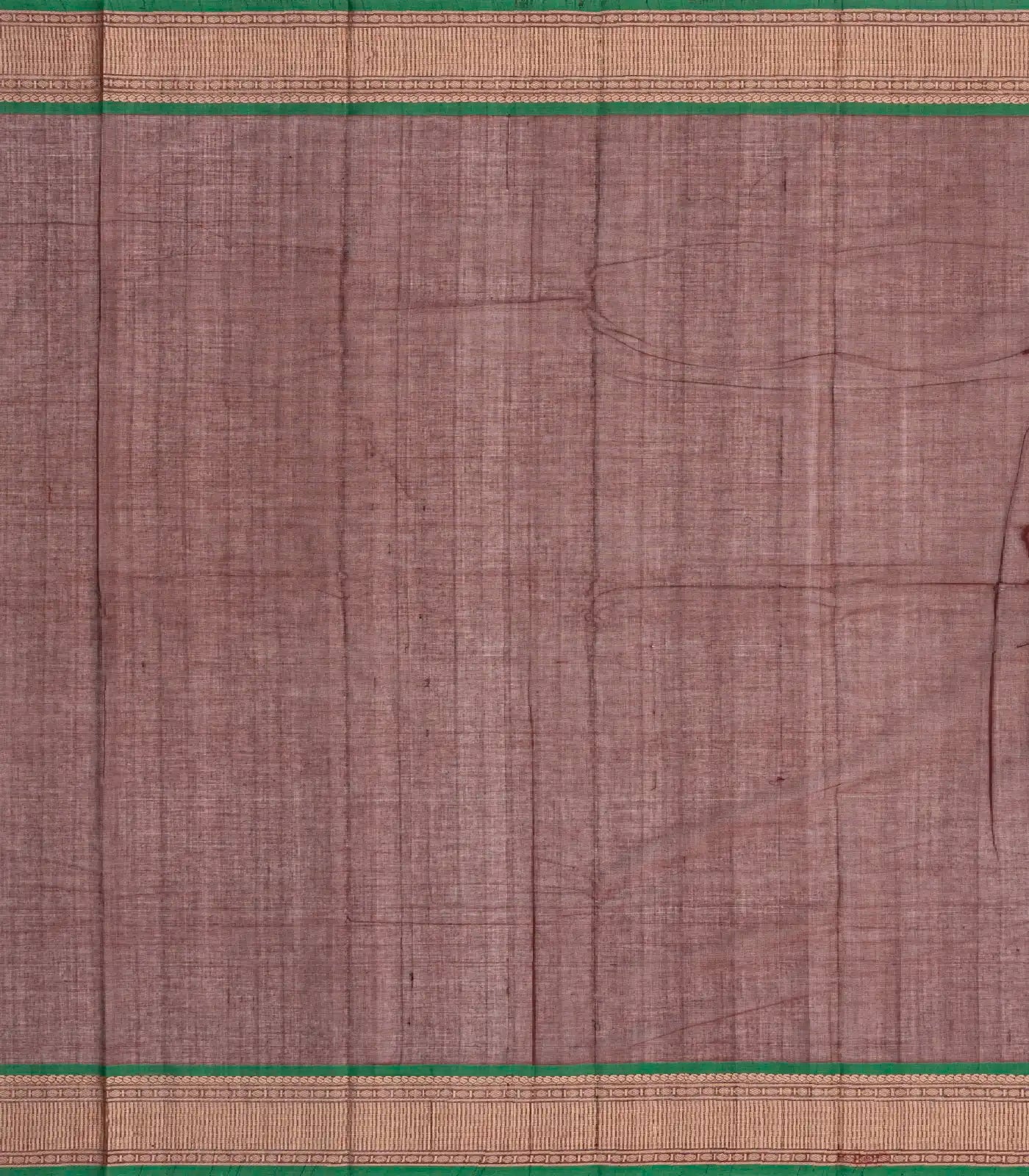 Maroon Handloom Kanchi Cotton Saree With Checks & Dots