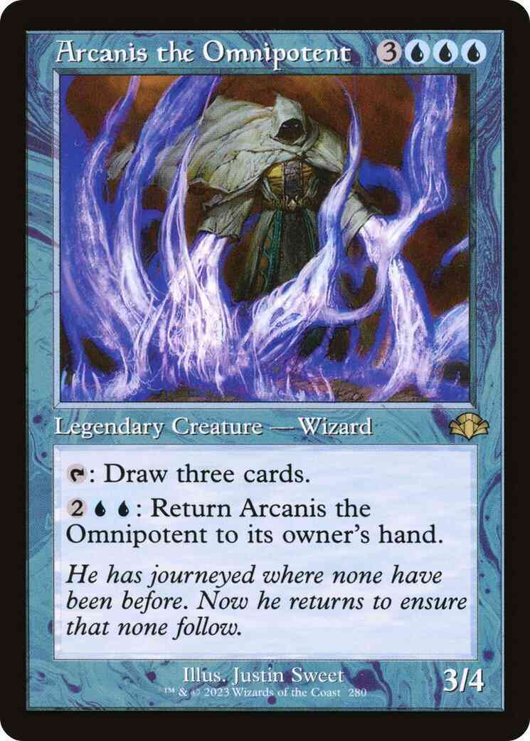 Arcanis the Omnipotent [280] [Retro Frame] [Dominaria Remastered] [Non-Foil]