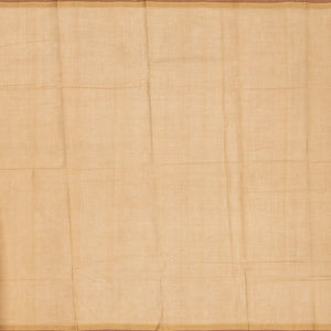 Maroon Handloom Rasipuram Cotton Saree With Checked Border