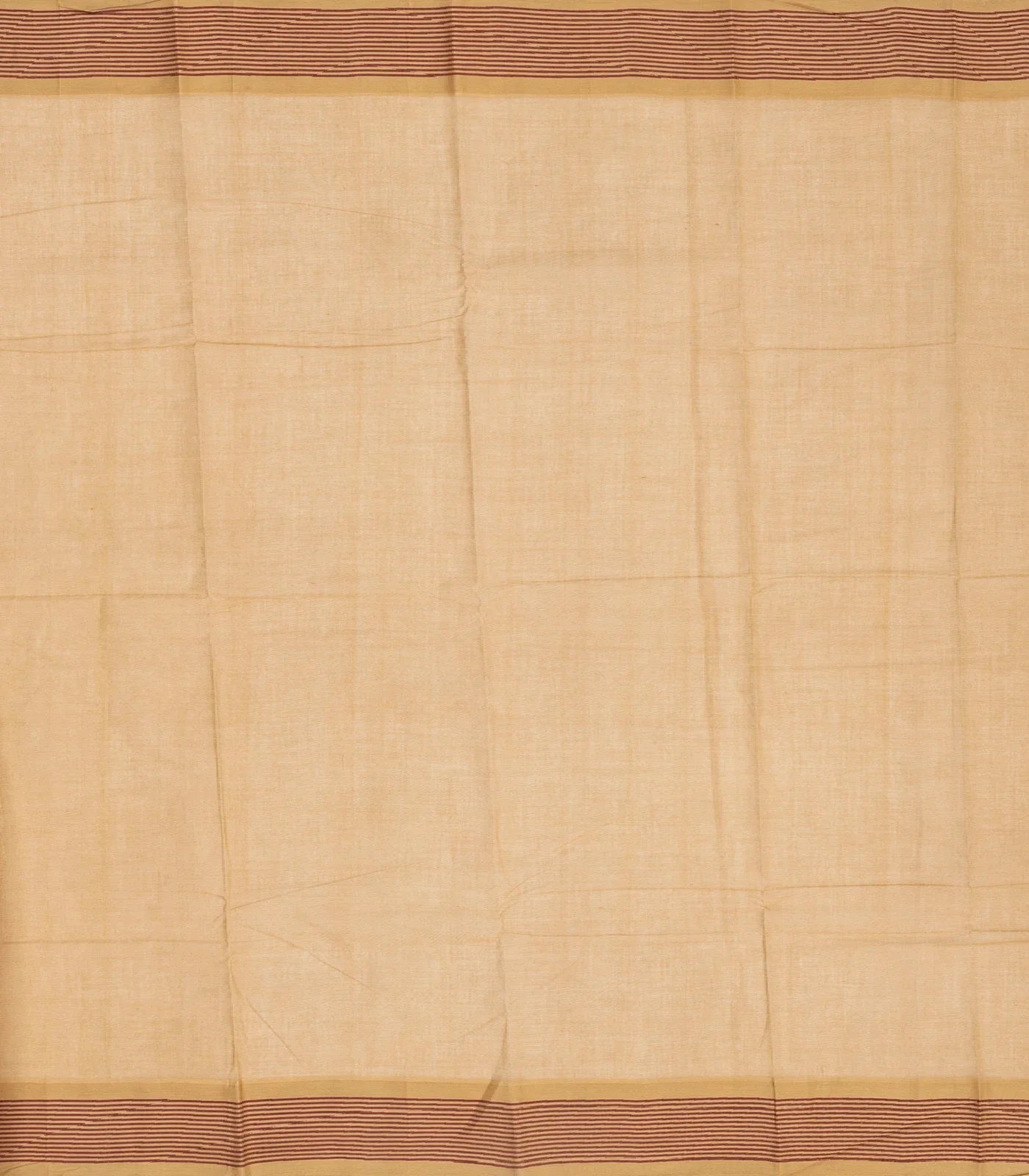 Maroon Handloom Rasipuram Cotton Saree With Checked Border