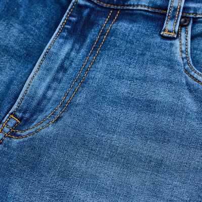 Blue Distressed Skinny Fit Jeans