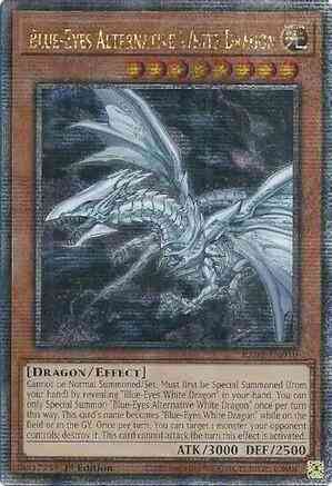 Blue-Eyes Alternative White Dragon - RA02-EN010 - Quarter Century Secret Rare - 1st Edition