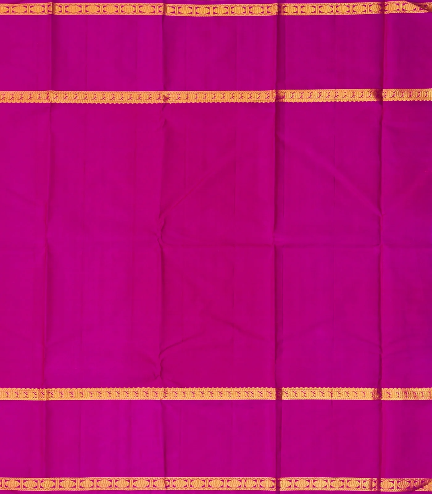 Purple Handloom Kanchipuram Korvai Silk Saree With Checks