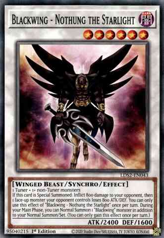 Blackwing - Nothung the Starlight - LDS2-EN043 - Common - 1st Edition