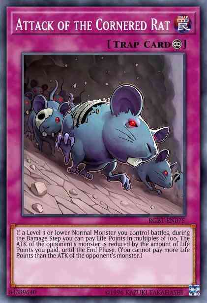 Attack of the Cornered Rat - RGBT-EN075 - Common - 1st Edition