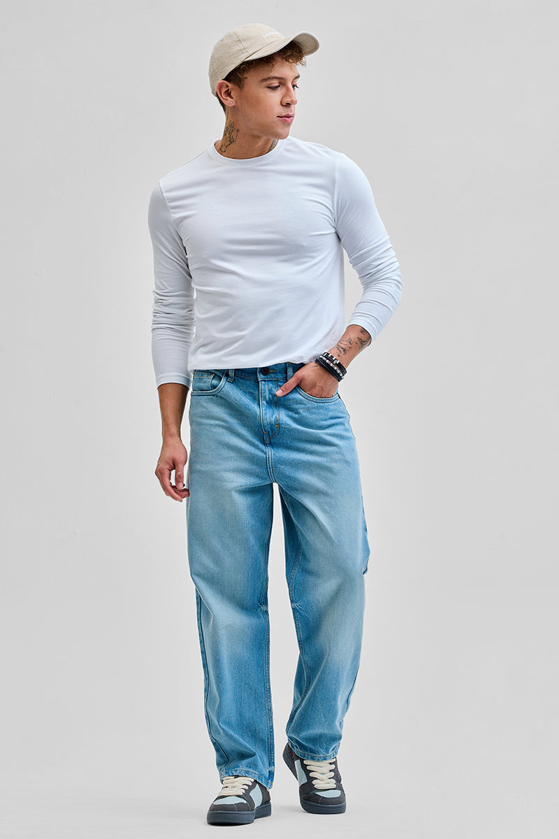 Light Blue Loose Fit Jeans