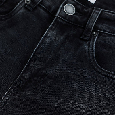 Charcoal Grey Tapered Fit Jeans