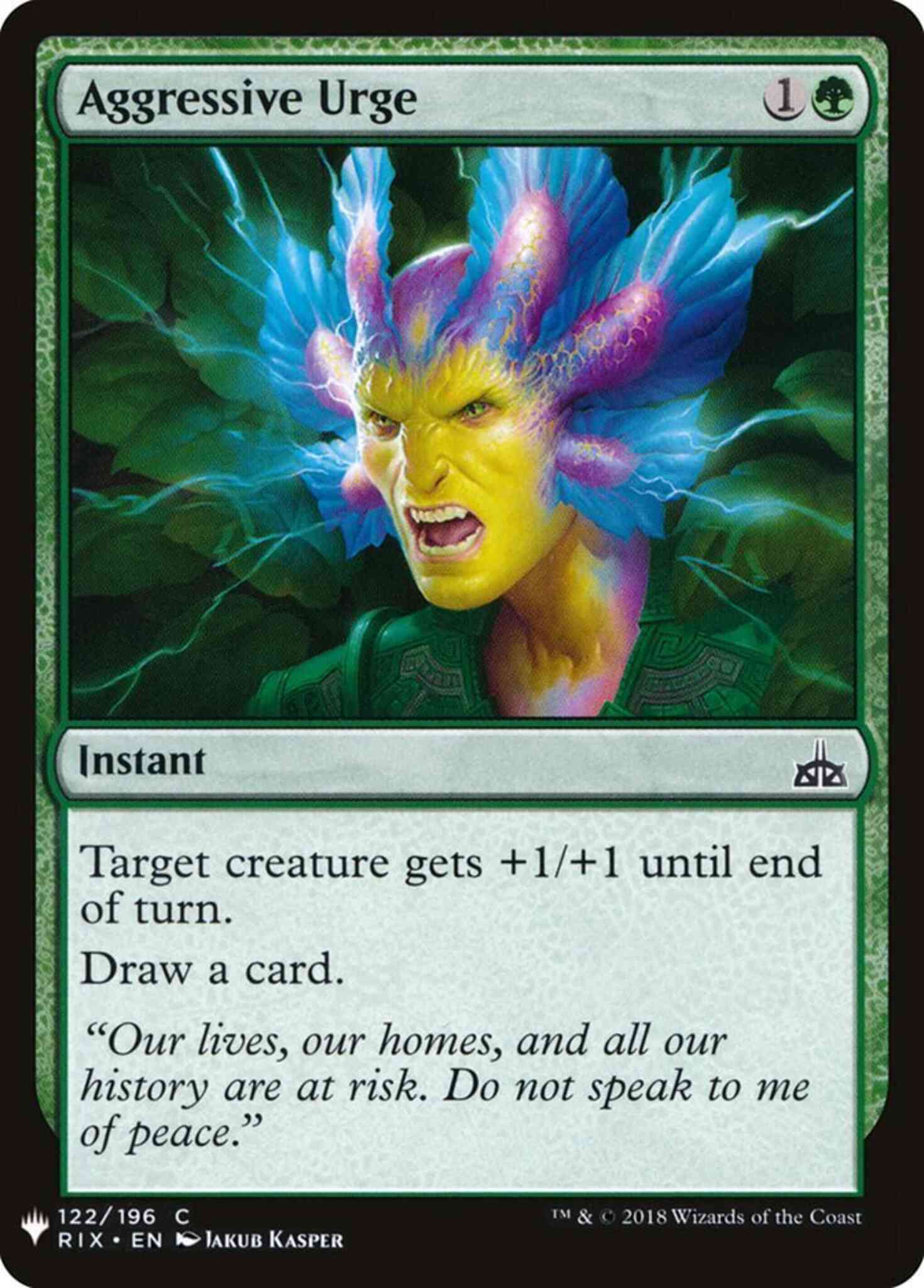Aggressive Urge [RIX-122] [The List] [Non-Foil]