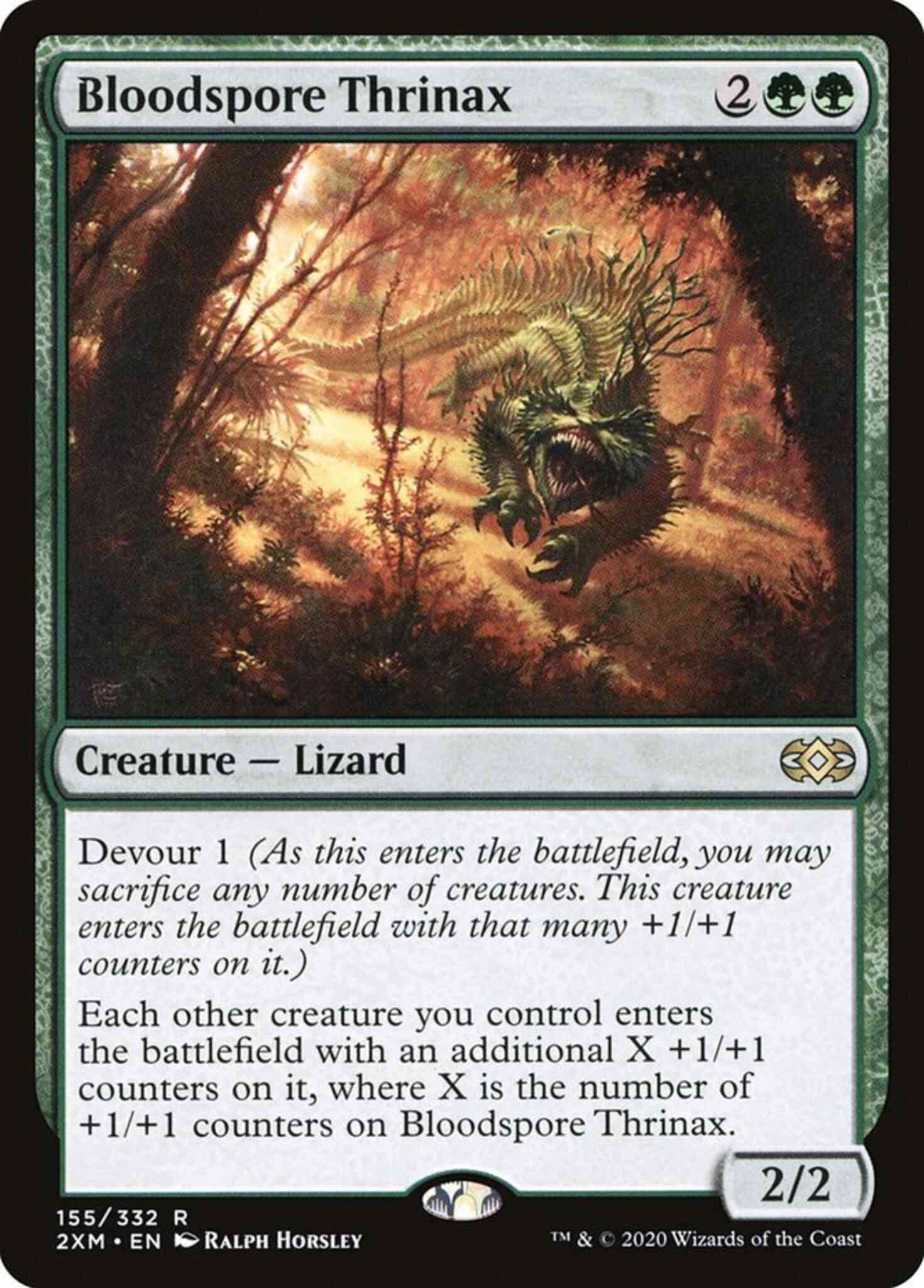 Bloodspore Thrinax [155] [Double Masters] [Non-Foil]