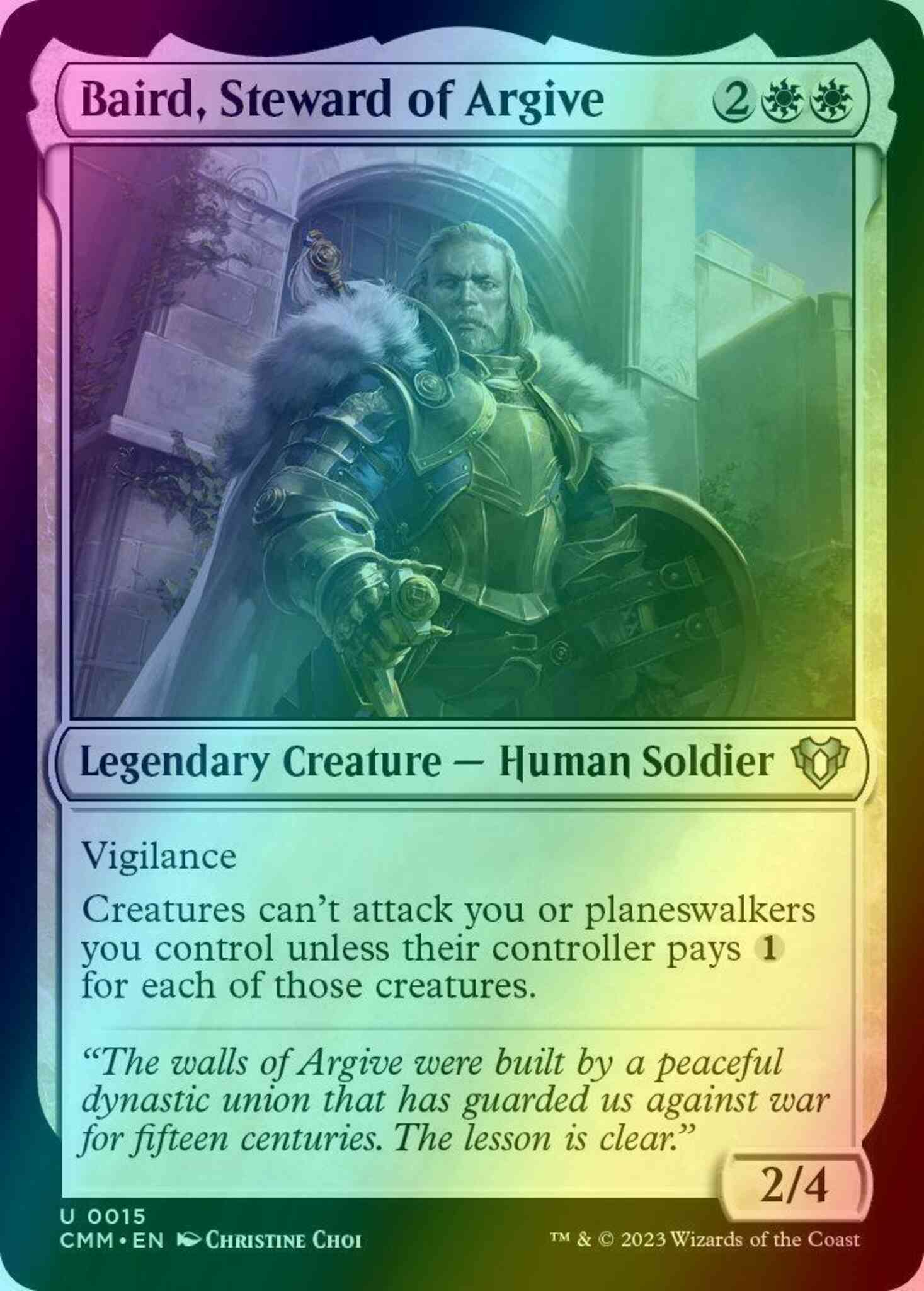 Baird, Steward of Argive [15] [Commander Masters] [Foil]