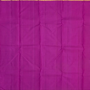 Light Peach Handloom Korvai Kanchipuram Silk Saree With Contrast Border