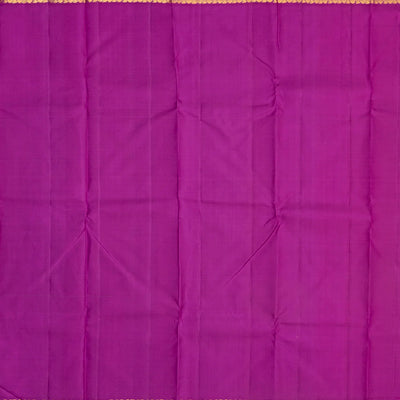Light Peach Handloom Korvai Kanchipuram Silk Saree With Contrast Border