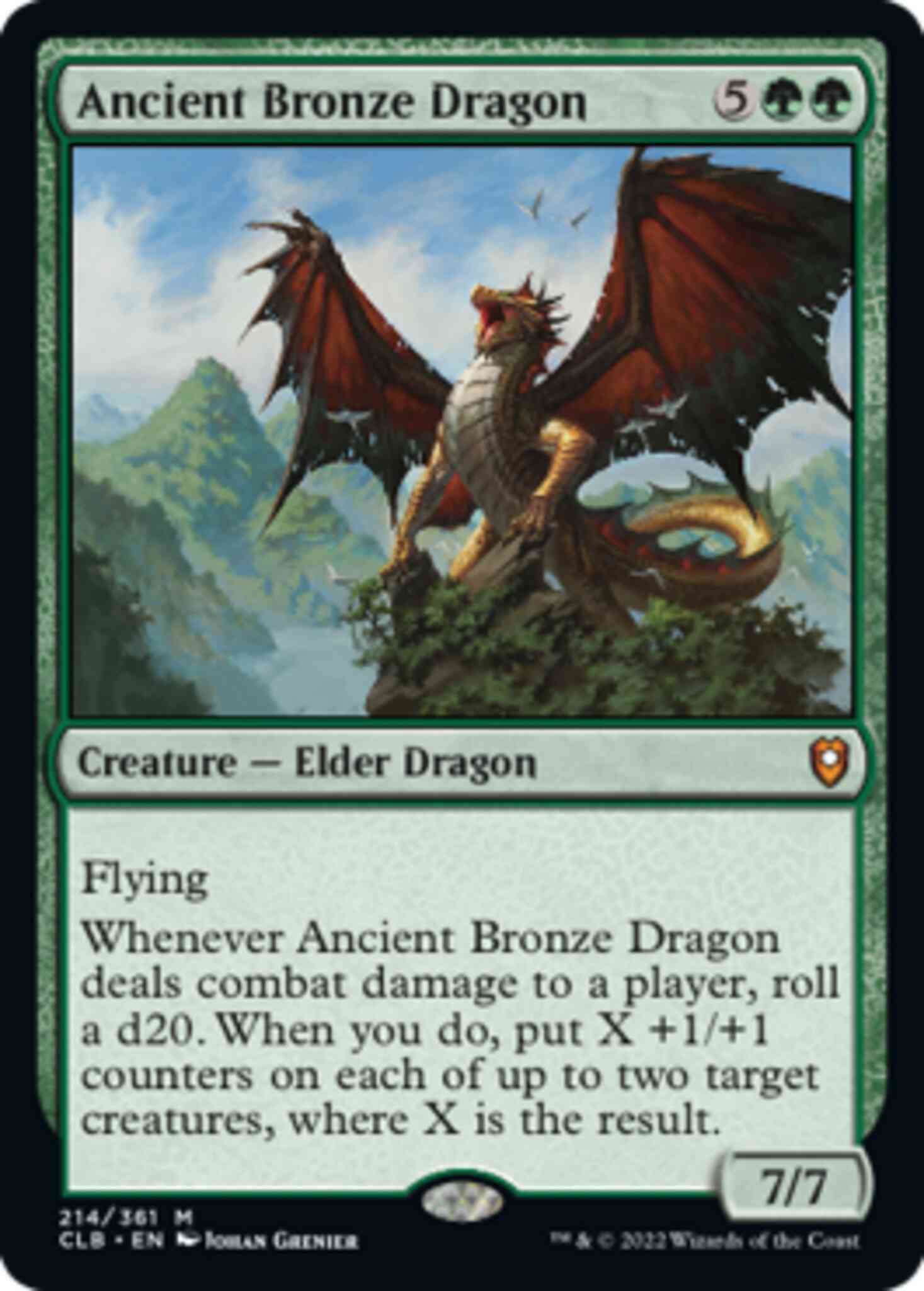 Ancient Bronze Dragon [214] [Commander Legends: Battle for Baldur's Gate] [Non-Foil]