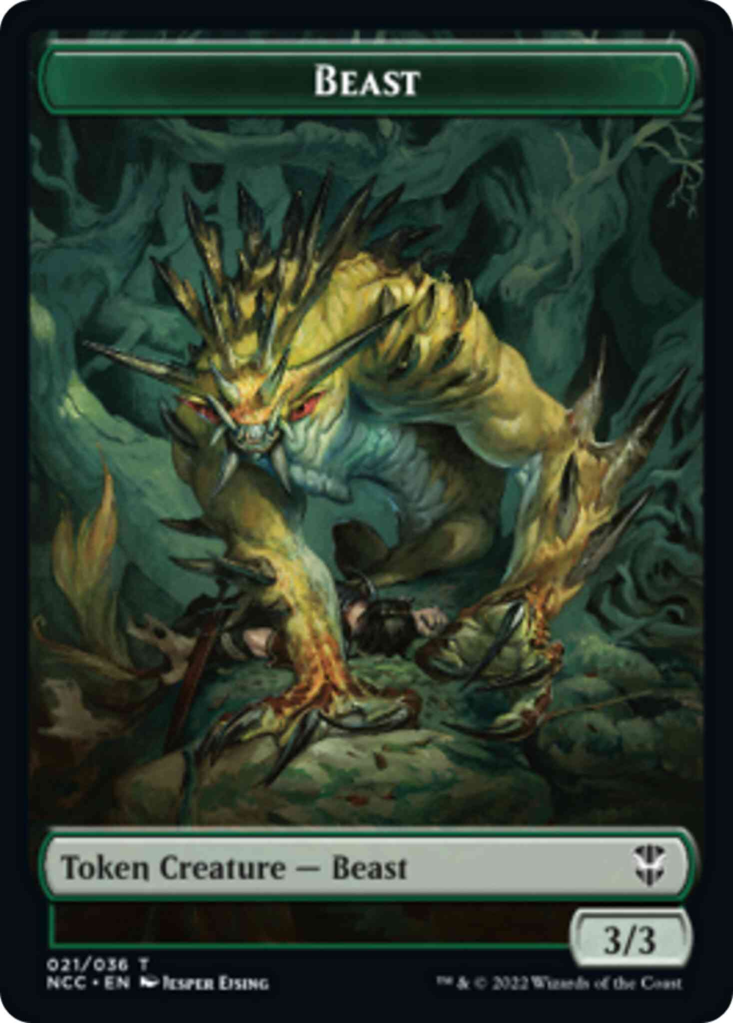 Beast Token (21) // Saproling Token (28) [Streets of New Capenna: Commander: Tokens] [Non-Foil]