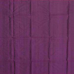 Black Handloom Kanchipuram Silk Saree With Contrast Zari Border