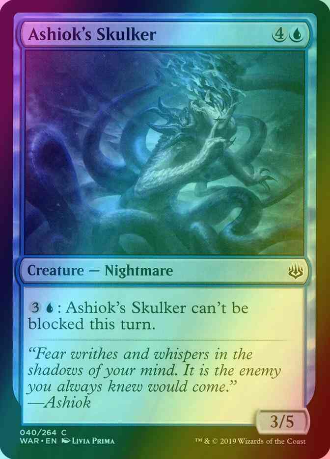 Ashiok's Skulker [40] [War of the Spark] [Foil]