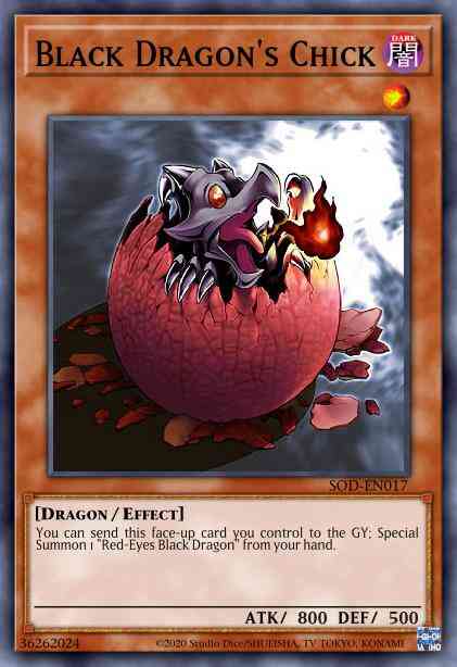 Black Dragon's Chick (Red-Eyes B. Chick) - LCJW-EN038 - Super Rare - 1st Edition