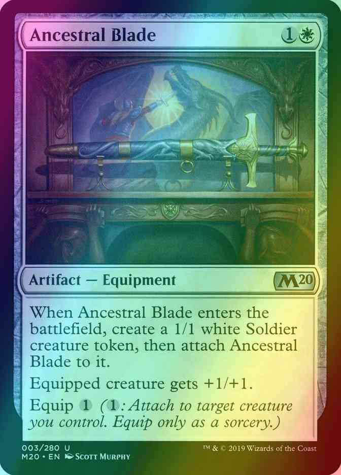 Ancestral Blade [3] [Core Set 2020] [Foil]