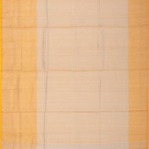 Taupe Handloom Plain Uppada Silk Saree With Zari Border