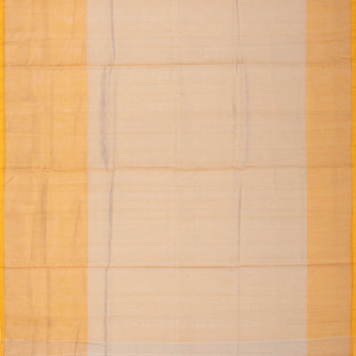 Taupe Handloom Plain Uppada Silk Saree With Zari Border