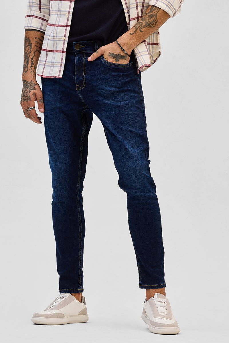 Dark Blue Skinny Fit Jeans