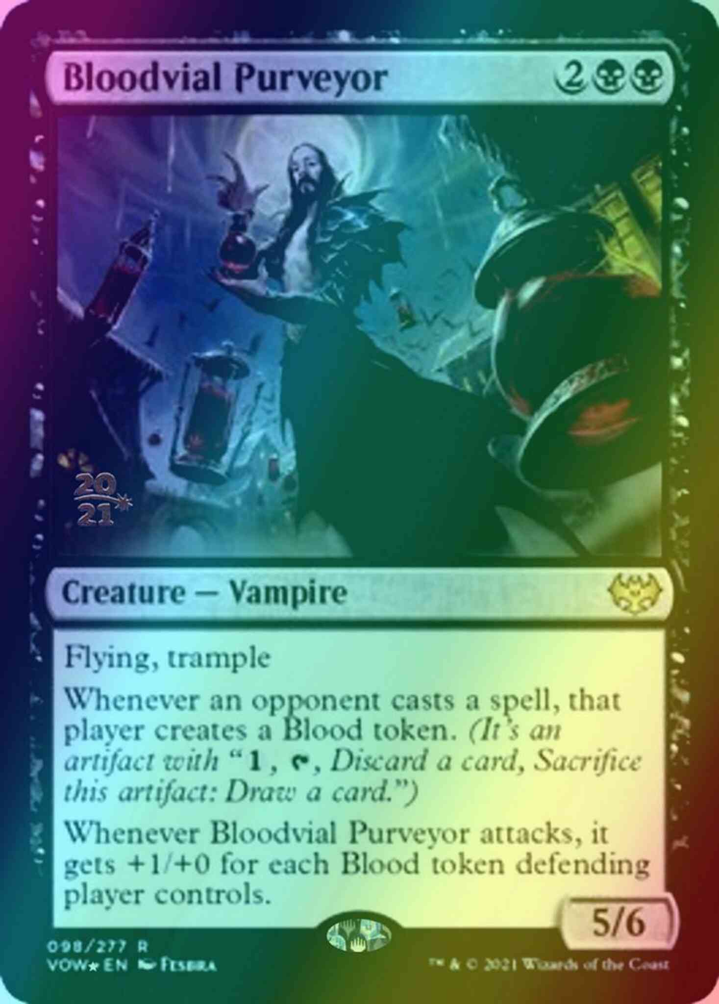 Bloodvial Purveyor [Prerelease] [98s] [Innistrad: Crimson Vow: Promos] [Foil]