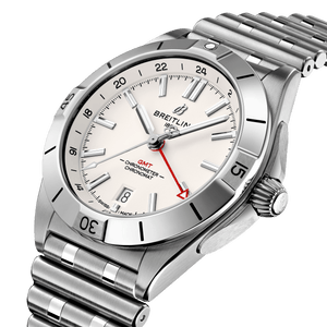 Breitling Chronomat GMT White Dial Men 40mm