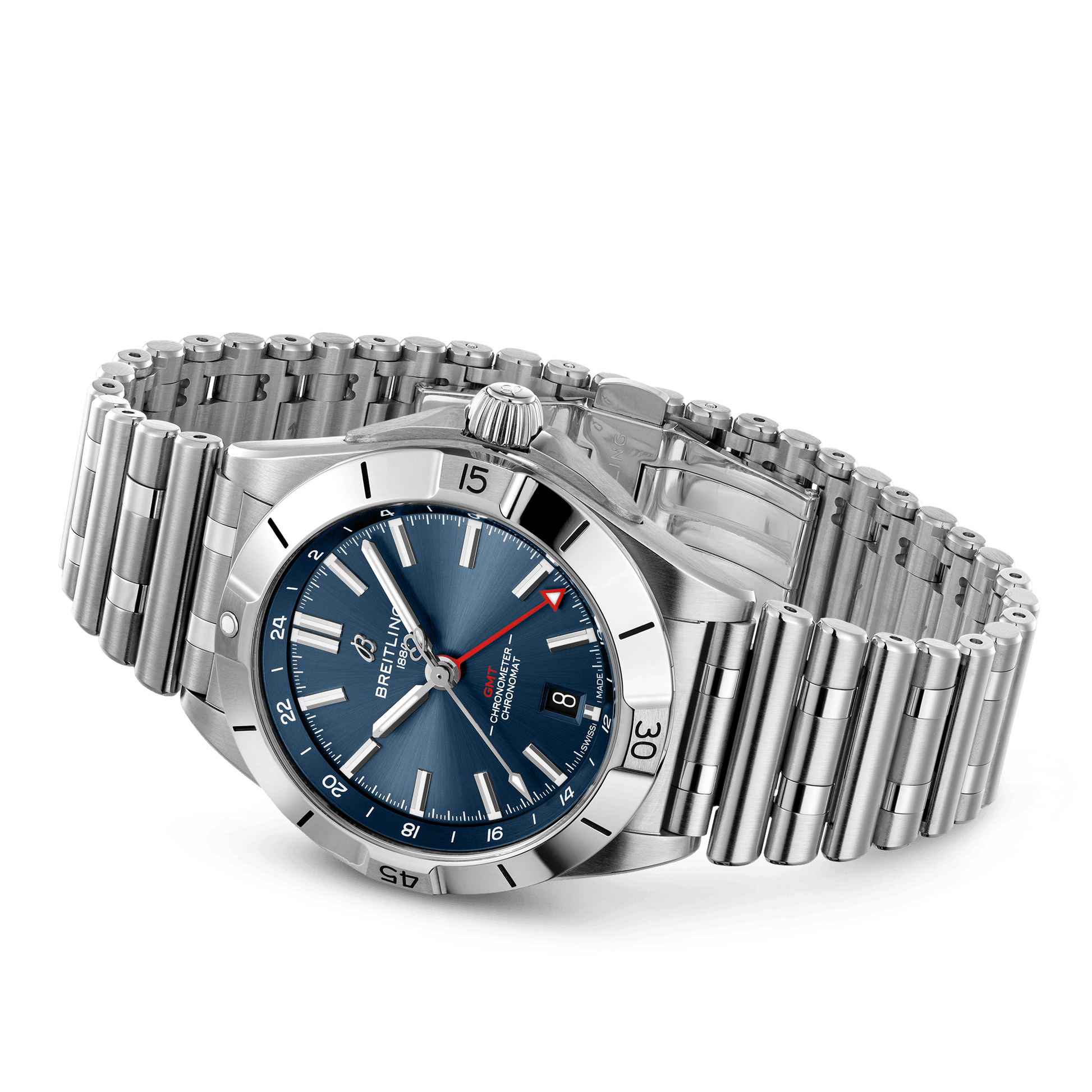 Breitling Chronomat GMT Blue Dial Men 40mm