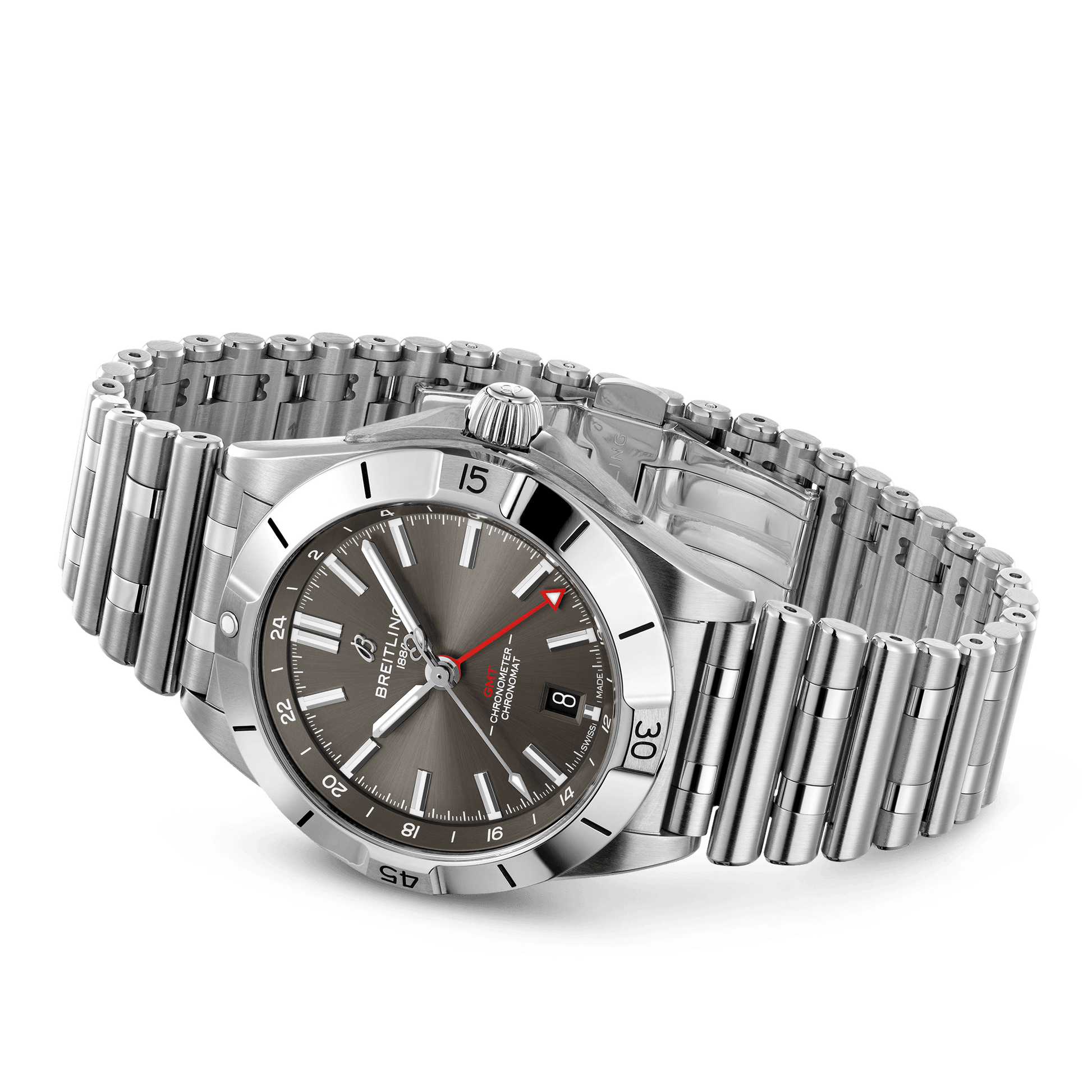 Breitling Chronomat GMT Brown Grey Dial Men 40mm