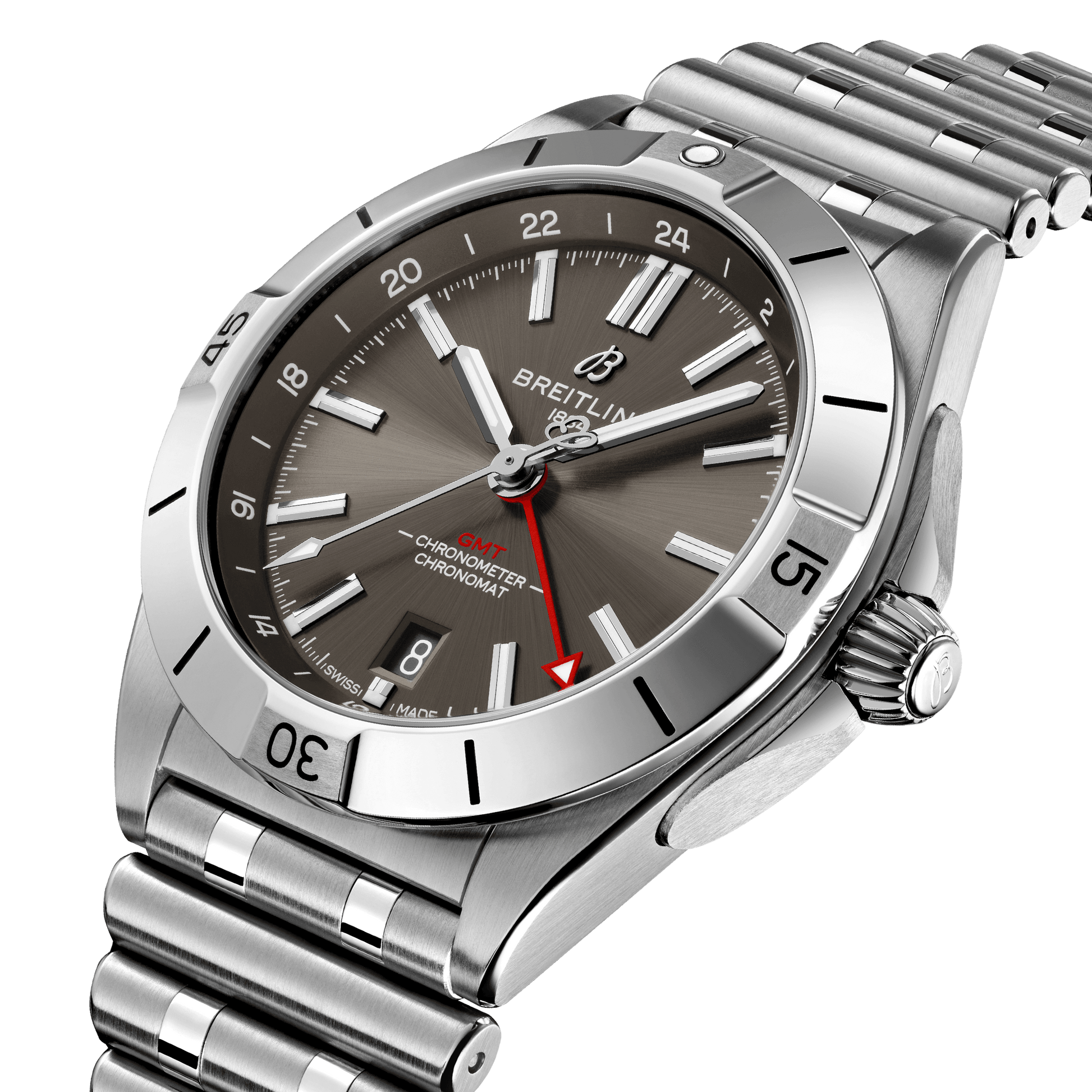 Breitling Chronomat GMT Brown Grey Dial Men 40mm
