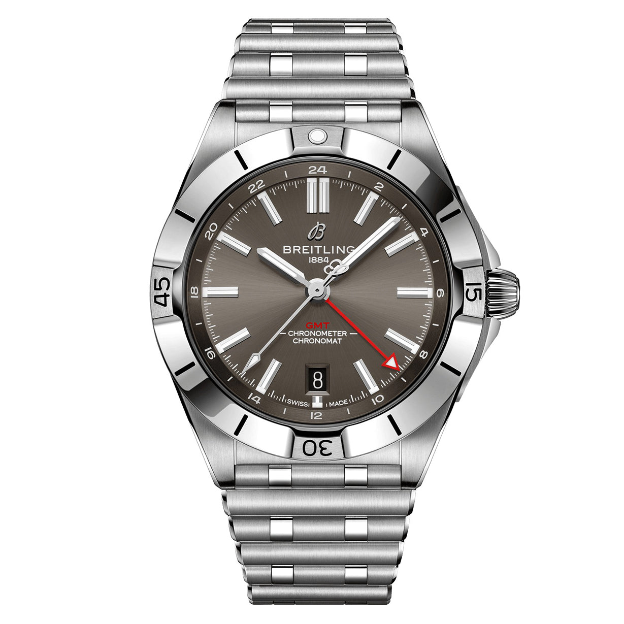 Breitling Chronomat GMT Brown Grey Dial Men 40mm
