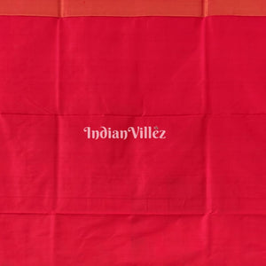 Blue Red Fish Motif Sambalpuri Silk Saree with Tissue Anchal